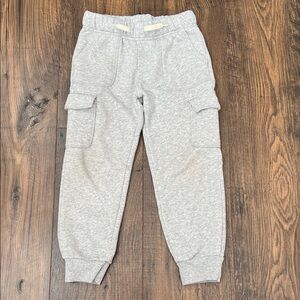 Gray Kids Cargo Joggers